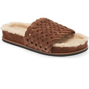 Rag & Bone Bailey faux shearling slides